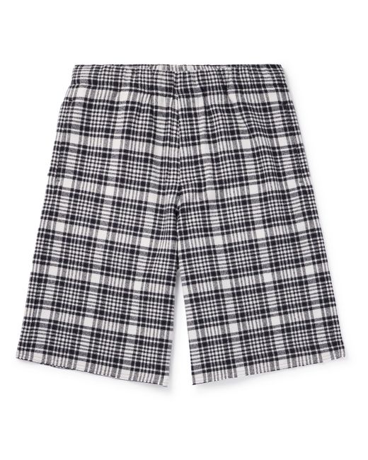 ZEGNA x The Elder Statesman Straight-Leg Checked Wool and Cashmere-Blend Shorts S