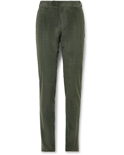 Canali Kei Slim-Fit Cotton-Blend Corduroy Suit Trousers IT 50