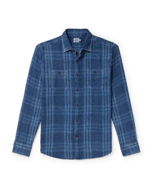 Faherty Malibu Checked Organic Cotton-Flannel Shirt S