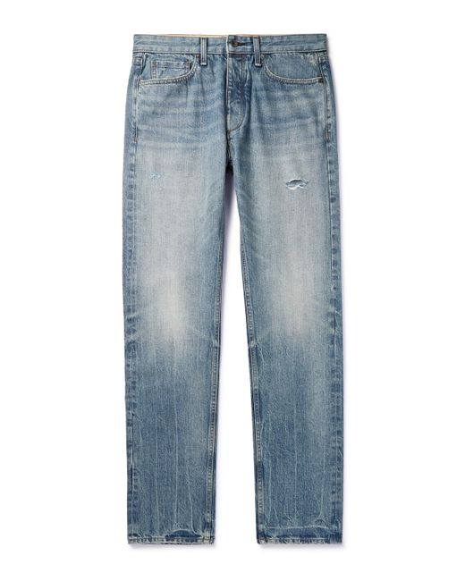 Rag & Bone Slim-Fit Straight-Leg Distressed Jeans 28W 32L