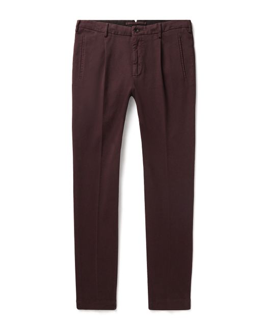 Incotex Tapered Cotton-Blend Twill Trousers IT 44