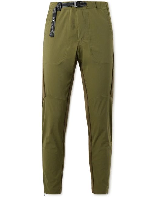 And Wander Slim-Fit Straight-Leg Belted Thermolite and Shell Trousers S