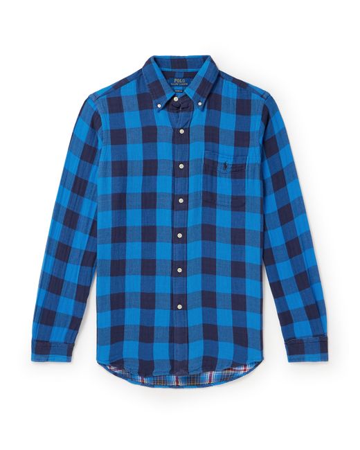 Polo Ralph Lauren Button-Down Collar Checked Cotton-Flannel Shirt XS