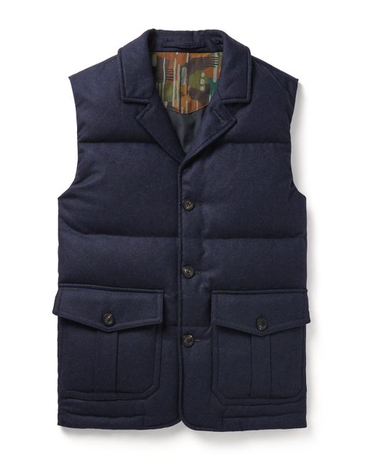 Incotex Quilted Wool Down Gilet IT 50
