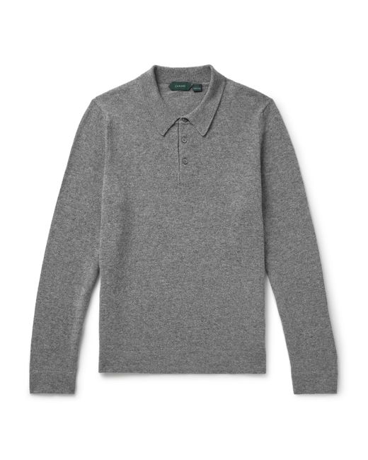 Incotex Virgin Wool and Cashmere-Blend Polo Shirt IT 50