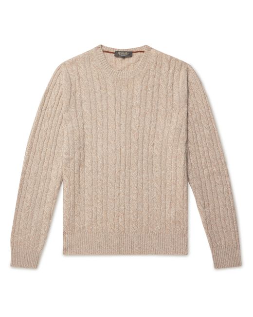 Loro Piana Slim-Fit Cable-Knit Cashmere Sweater IT 46