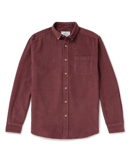 Portuguese Flannel Lobo Button-Down Collar Cotton-Corduroy Shirt XS