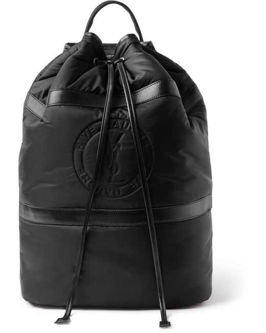 Saint Laurent Leather-Trimmed ECONYL Backpack