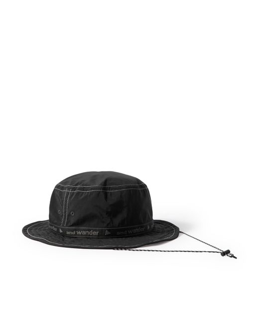 And Wander Grosgrain-Trimmed Shell Bucket Hat