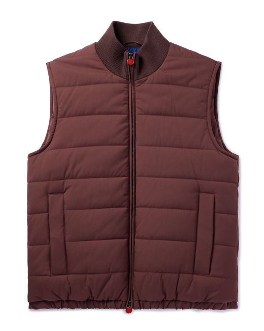 Kiton Padded Quilted Twill Gilet IT 46