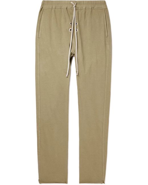 Rick Owens DRKSHDW Berlin Eyelet-Embellished Cotton-Jersey Drawstring Trousers XS