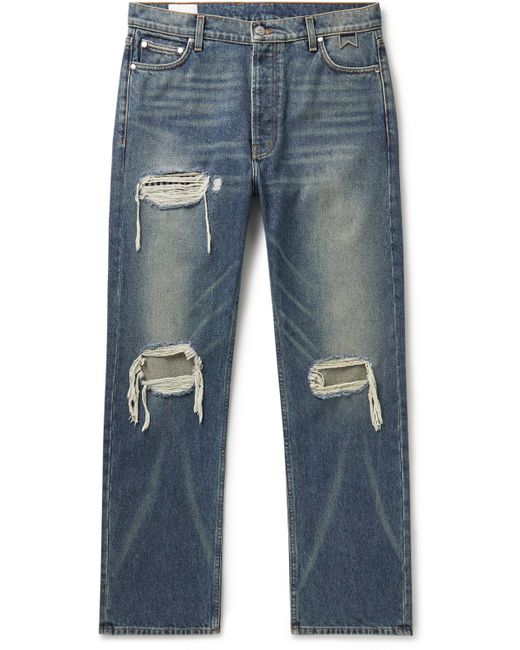 Rhude Straight-Leg Panelled Distressed Jeans UK/US 28