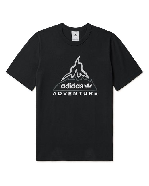 Adidas Originals Adventure Volcano Logo-Print Cotton-Jersey T-Shirt
