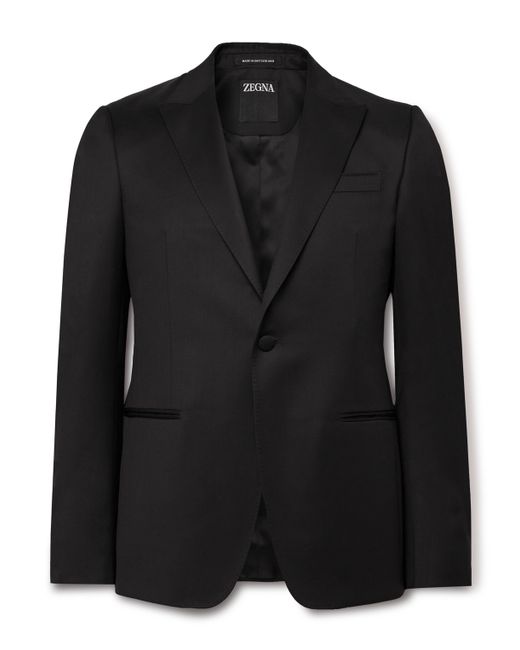 Z Zegna Slim-Fit Satin-Trimmed Wool and Mohair-Blend Tuxedo Jacket