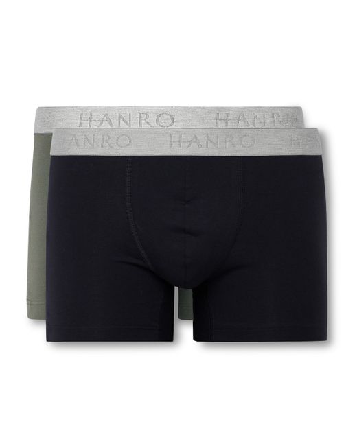 Hanro Two-Pack Stretch-Cotton Boxer Briefs