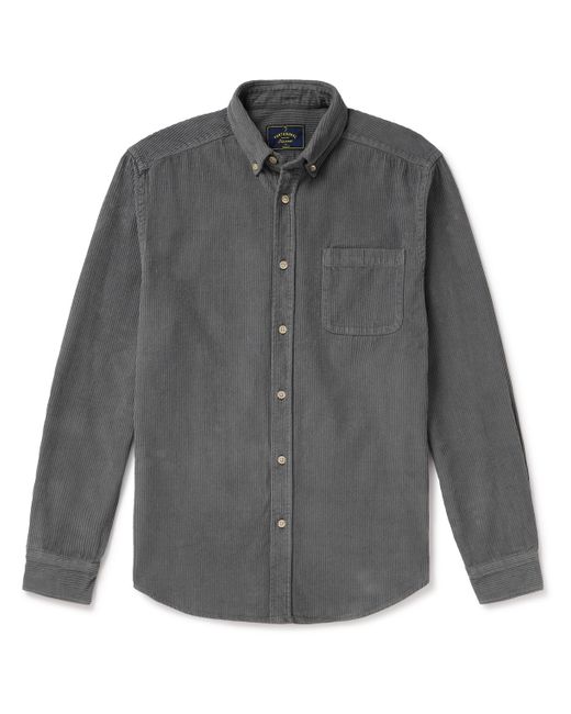 Portuguese Flannel Lobo Button-Down Collar Cotton-Corduroy Shirt