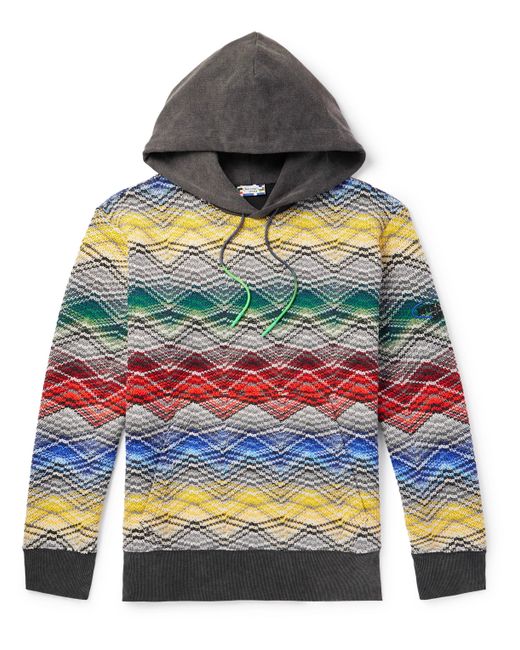 Missoni Striped Knitted Hoodie