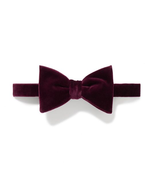 Ralph Lauren Purple Label Pre-Tied Cotton-Velvet Bow Tie