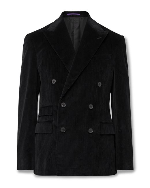 Ralph Lauren Purple Label Double-Breasted Cotton-Corduroy Suit Jacket UK/US 38