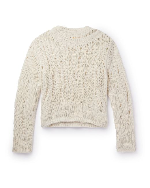 Airei Crocheted Recycled Cashmere and Wool-Blend Sweater