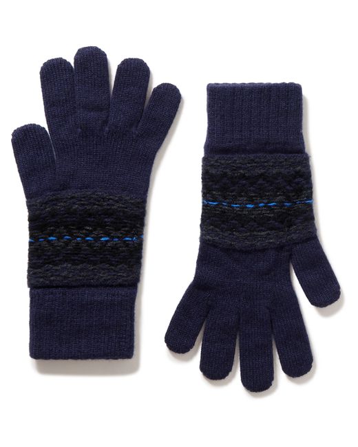 Johnstons of Elgin Reversible Fair Isle Cashmere Gloves