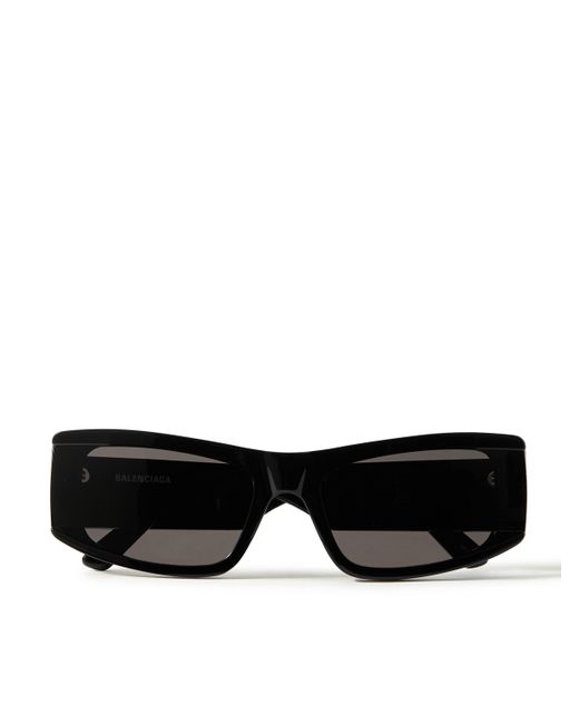 Balenciaga Rectangular-Frame Acetate Sunglasses
