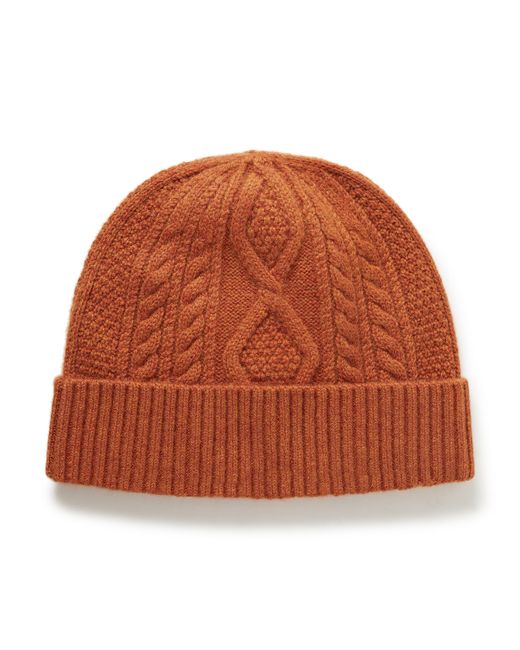 Rrl Cable-Knit Recycled-Cashmere Beanie