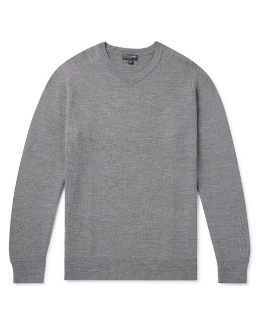 Peter Millar Dover Honeycomb-Knit Merino Wool Sweater