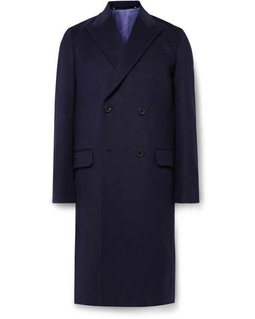 Paul Smith Double-Breasted Wool and Cashmere-Blend Coat UK/US 38