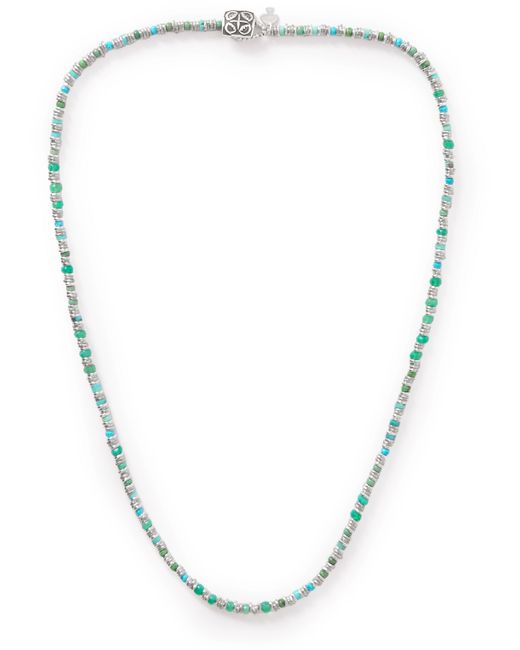 Peyote Bird Soho Silver Multi-Stone Beaded Necklace