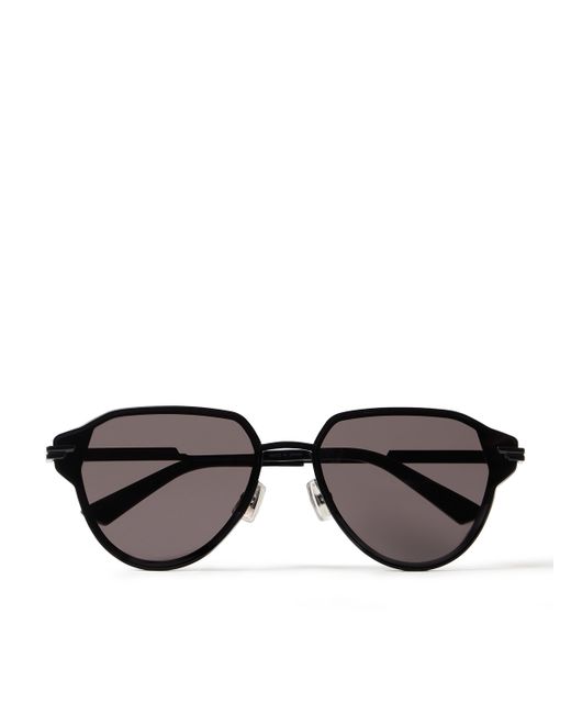 Bottega Veneta Aviator-Style Metal and Acetate Sunglasses