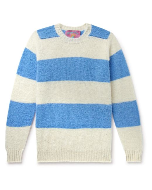 Howlin' Shaggy Bear Striped Brushed-Wool Sweater