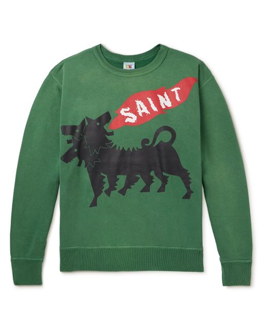 Saint Mxxxxxx Printed Cotton-Jersey Sweatshirt