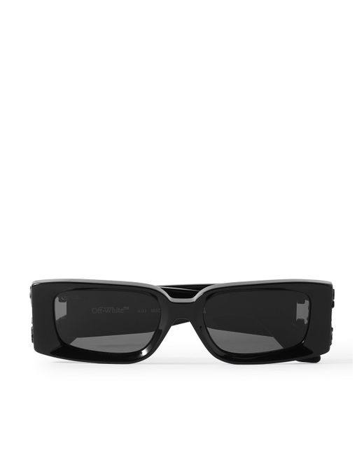 Off-White Roma Logo-Embellished Rectangular-Frame Acetate Sunglasses