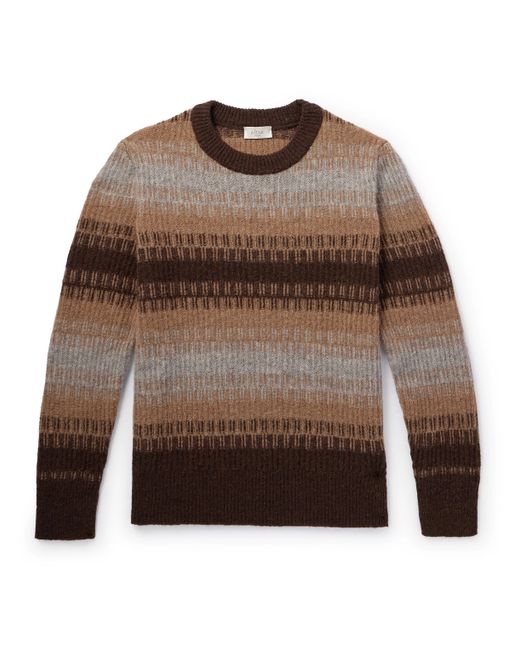 Altea Slim-Fit Striped Alpaca-Blend Sweater