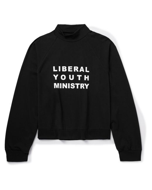Liberal Youth Ministry Printed Cotton-Jersey Turtleneck Sweatshirt