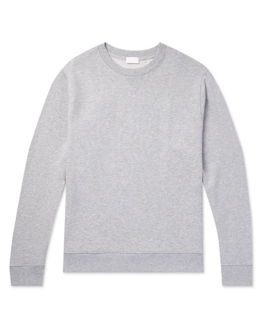 Håndværk Mélange Pima Cotton-Jersey Sweatshirt
