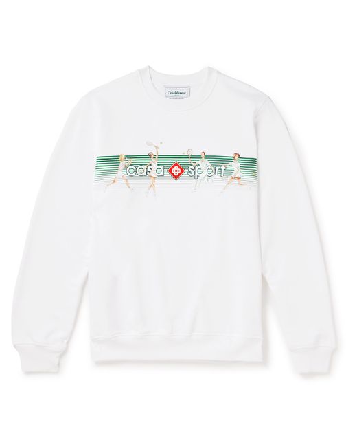 Casablanca Logo-Print Organic Cotton-Jersey Sweatshirt