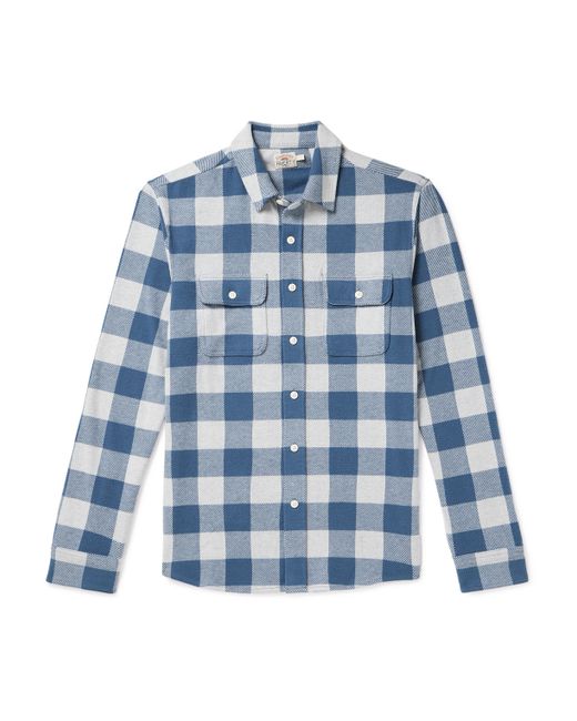 Faherty Legend Checked Recycled Knitted Shirt