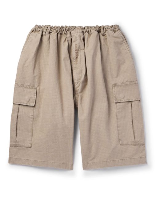 Acne Studios Rudento Wide-Leg Organic Cotton-Ripstop Cargo Shorts