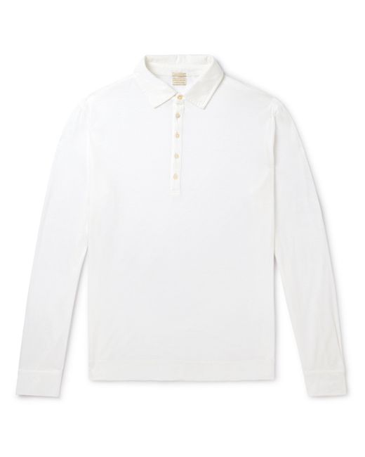 Massimo Alba Ischia Cotton and Cashmere-Blend Polo Shirt