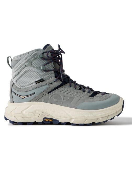 Hoka One One Tor Ultra Hi Rubber-Trimmed GORE-TEX and Leather Hiking Boots