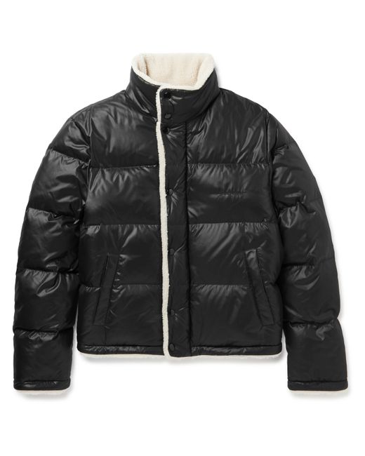 Saint Laurent Faux Shearling-Lined Quilted Shell Down Jacket