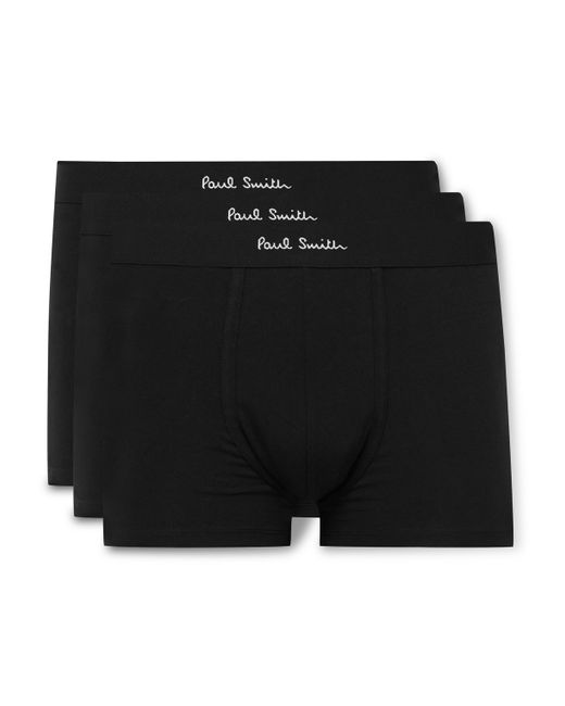 Paul Smith Three-Pack Stretch Organic Cotton Boxer Briefs