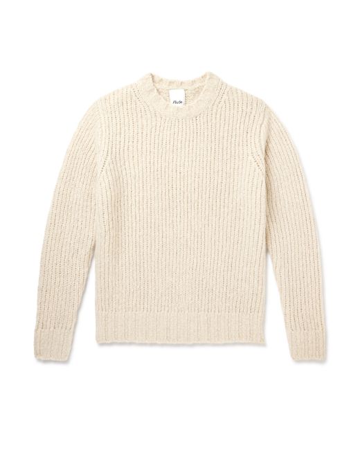 Allude Ribbed Cashmere and Silk-Blend Sweater