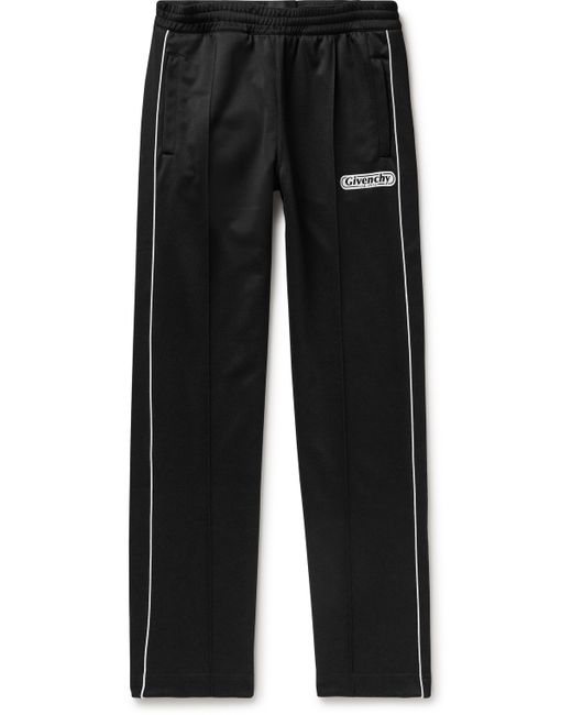 Givenchy Straight-Leg Logo-Appliquéd Tech-Jersey Sweatpants