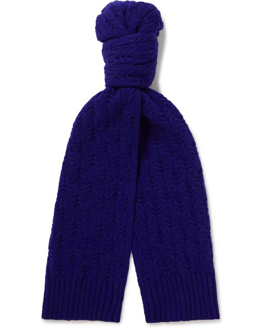 Mr P. Mr P. Lamaine Cable-Knit Wool Scarf