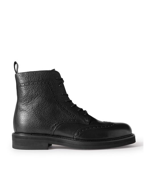 Mr P. Mr P. Jacques Full-Grain Leather Brogue Boots