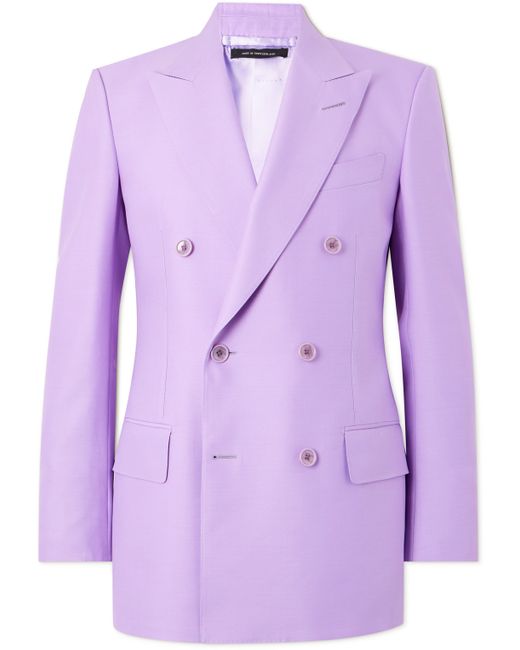 Tom Ford Double-Breasted Wool and Silk-Blend Suit Jacket