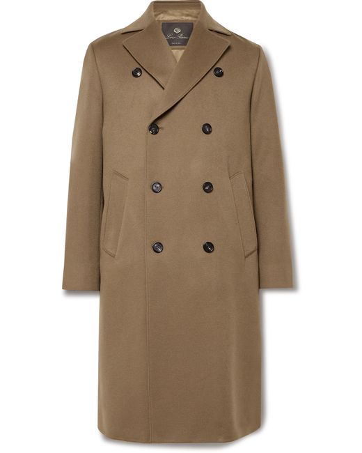Loro Piana Slim-Fit Double-Breasted Rain System Cashmere Overcoat